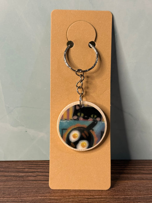 Black Cat Craving Keychain